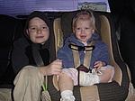Josiah and Elizabeth in the limo, even Ellie was cheerful.
