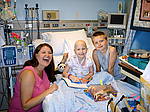 Lesley, one of Abby's chemo nurses from BDMC, came to see Abby today.