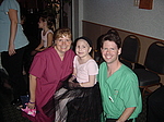 Abby, Daddy and Mommy at the Scrub Ball